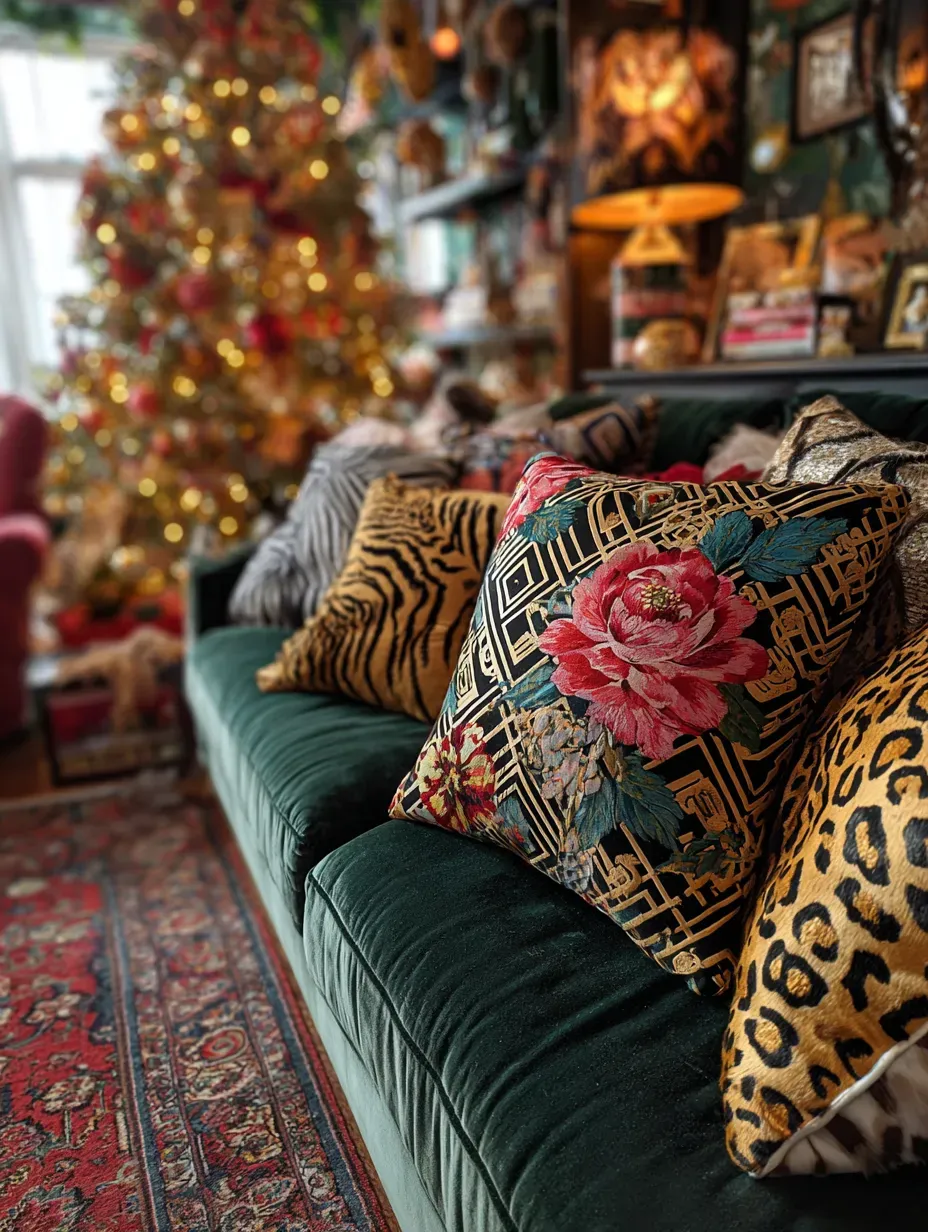 Maximalist Christmas Explosion: Bold Patterns for a Glamorous Holiday! 💖