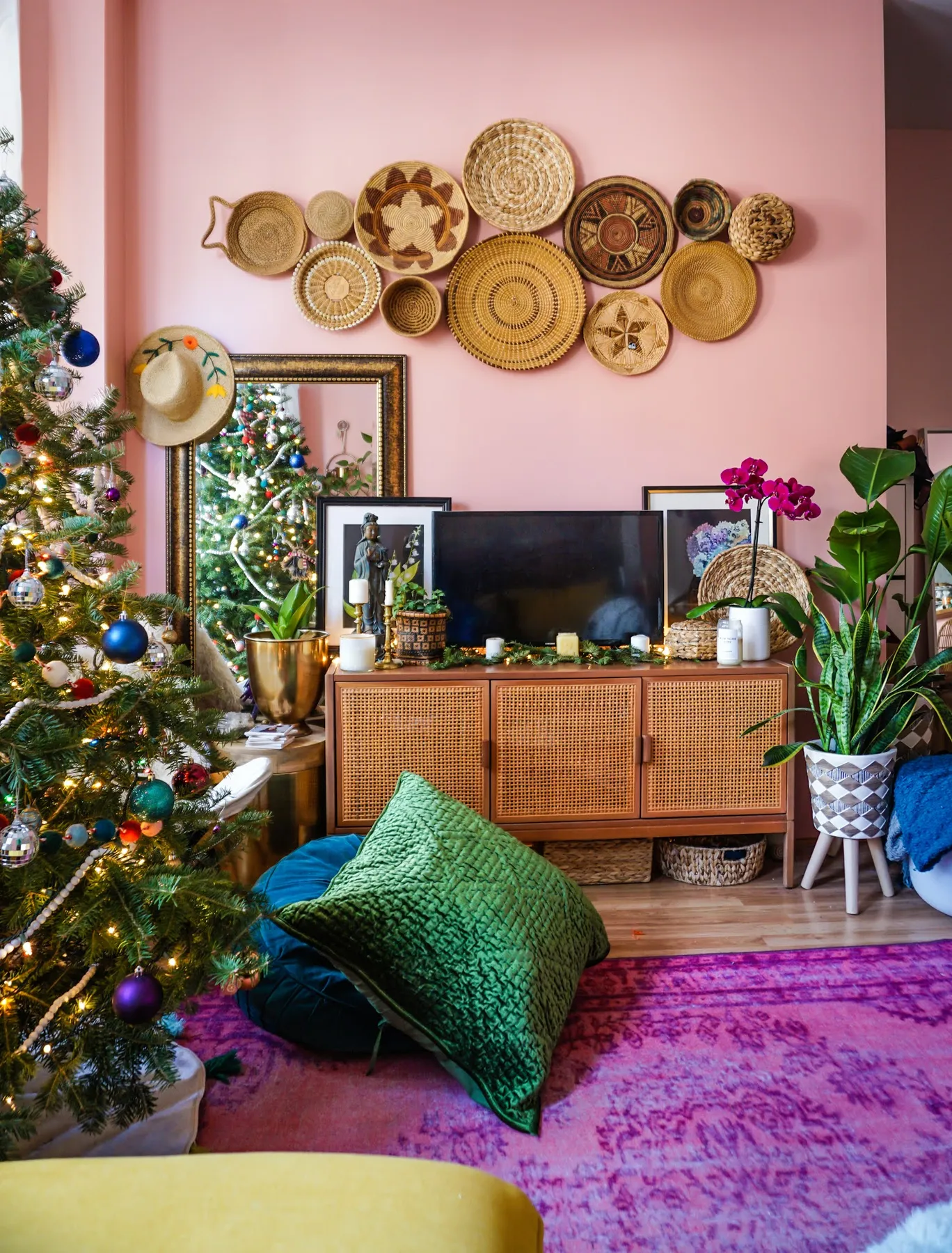 Meet This Year's Colorful Eclectic Boho Christmas Decor - TfDiaries