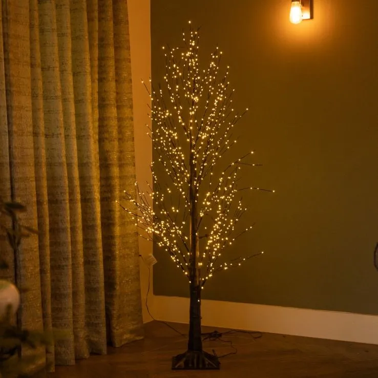 Microdot Black Tree - Christmas Tree - 900 LED Warm White