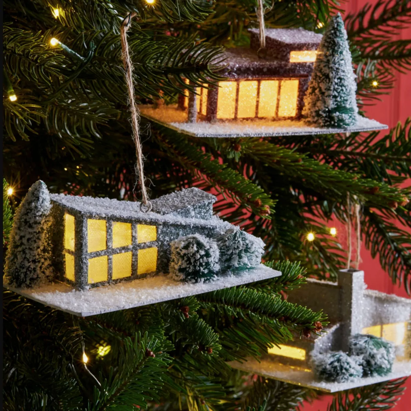 Mid-Centruy Paper House Ornament: West Elm | Apartment Therapy