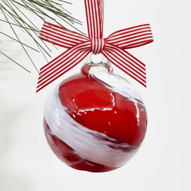 Mini Holiday Ornament, Peppermint Swirl