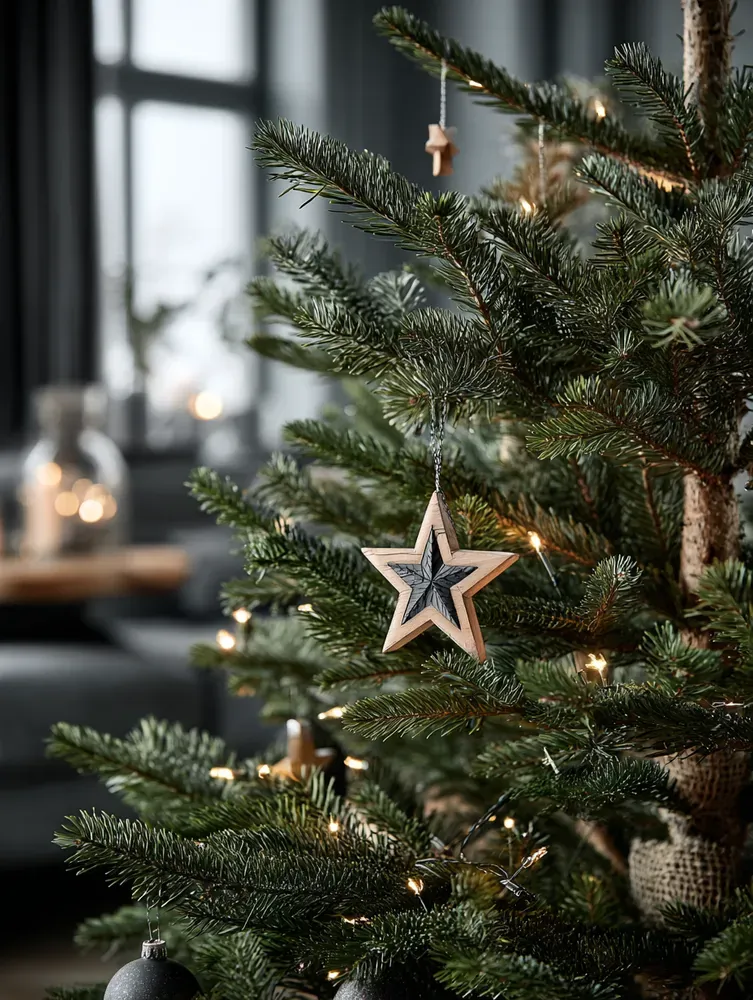 Minimalist Christmas Tree Magic: Scandinavian Style Unveiled 🌲🌟
