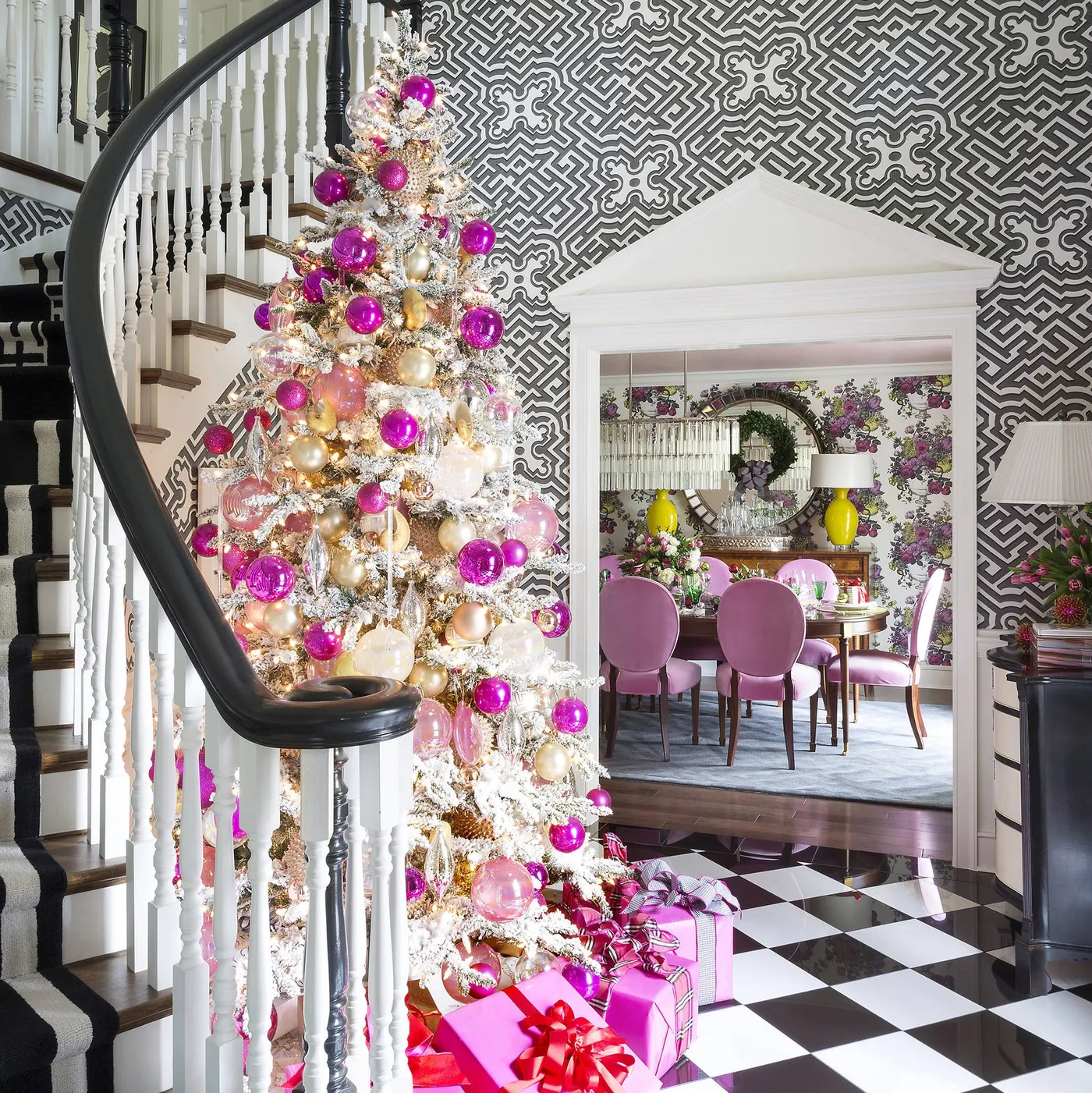 Mod & merry: Holiday home decor pops with color this season