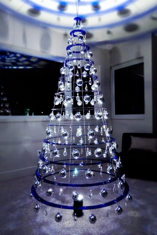Modern Christmas Glass/Crystal Christmas Trees Classic 8' Colors Modern  Christmas Trees