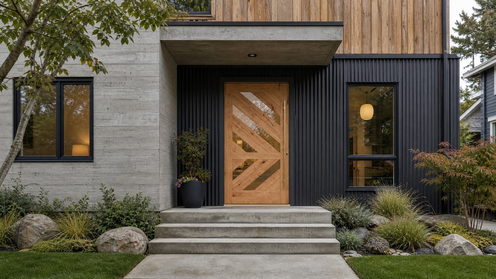 Modern Front Door Design for Pacific Northwest Homes | RealCraft