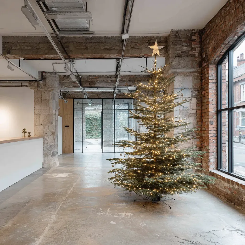 Modern Industrial Christmas Tree: Minimalist & Chic 🌟🌲