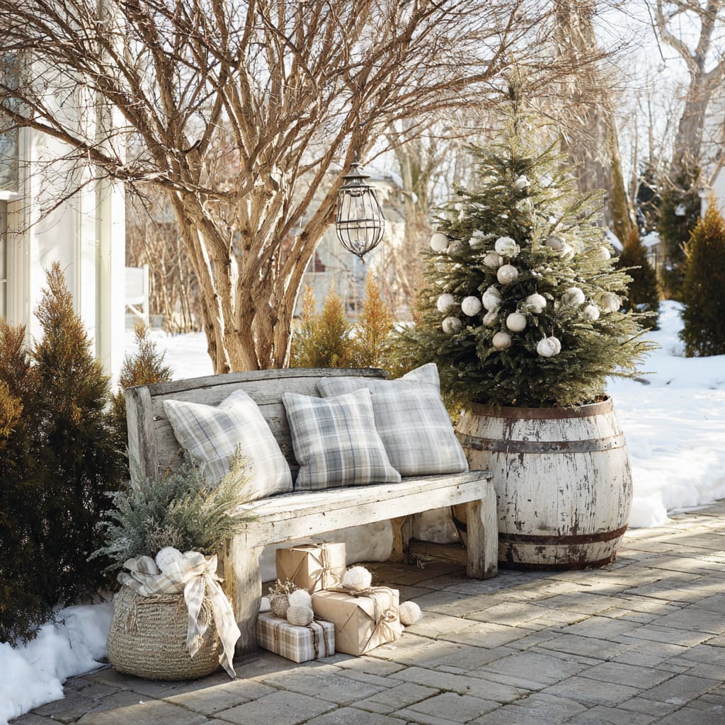 Modern Outdoor Christmas Tree Ideas with Minimal Style | FH