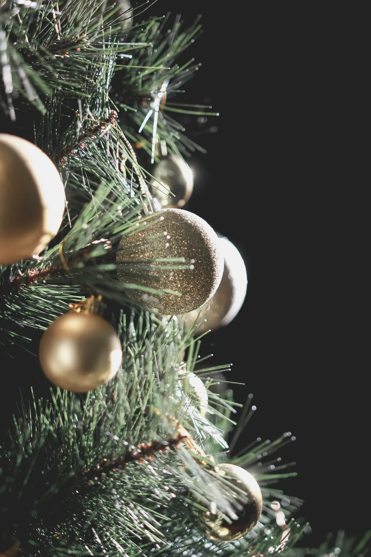 My husband wasn’t interested in putting up a tree, especially after our experience with a real one last year. On a total impulse, we purchased a small one and set it up just a week or two before Chris