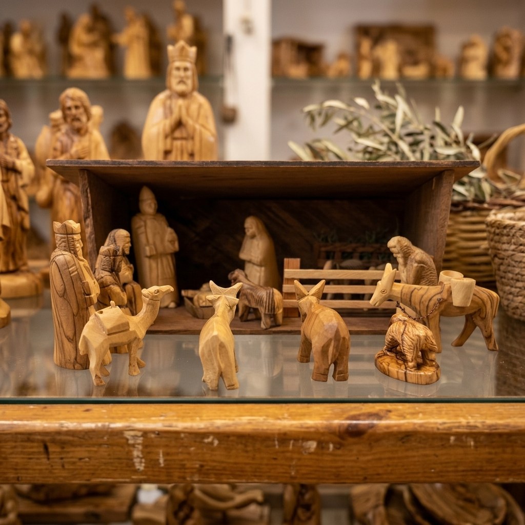 Nativity - Handmade Olive Wood Nativity Set | Holy Land Gift