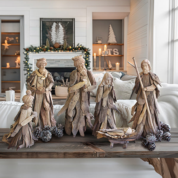 Nativity Manger Resellers Set Outdoors 39” Tall Outdoor Pristine Large  Creche Figures For