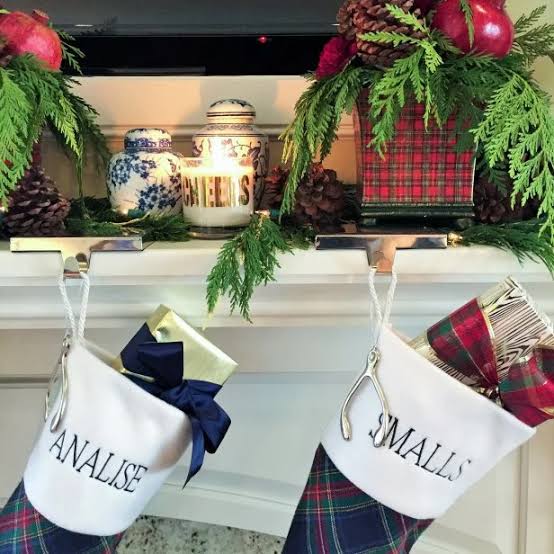 Natural Greenery, Classic Plaids Decorate Traditional California Home for  Christmas | HGTV