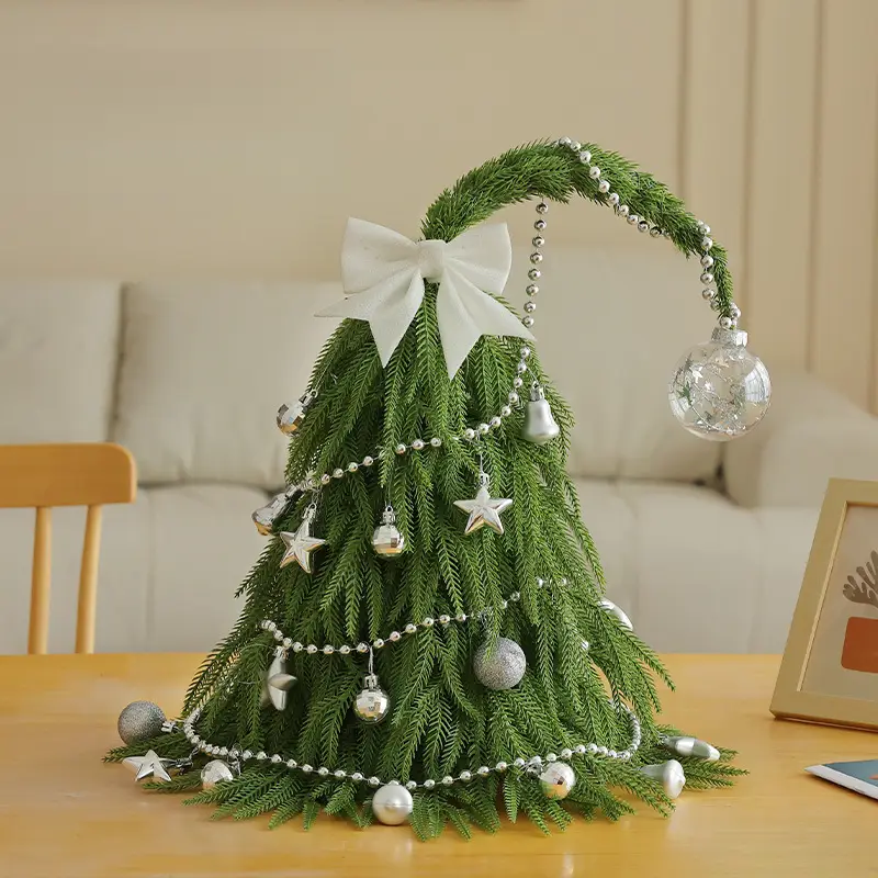 * Neck Christmas Tree, Simulated Decorative Art Desktop Christmas Tree * Home Holiday Decoration, Suitable for Family Parties, Kitchen Restaurant Windows, Small Christmas Tree, Christmas Decorations