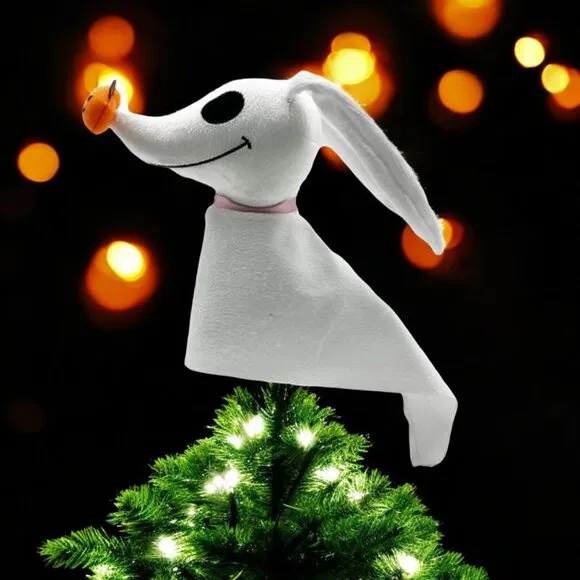 Nightmare Before Christmas Zero Dog Tree Topper 10\' Plush Hard To Find Decor NEW