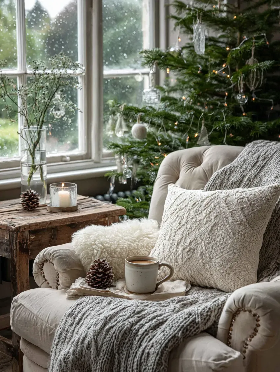 Nordic Meets Nomad: Crafting a Serene Christmas Nook Inspired by Iceland 🇮🇸❄️