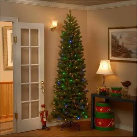 Office Basics - National Tree Downswept Douglas Fir Christmas Tree - Green  - Christmas Theme - Vertical
