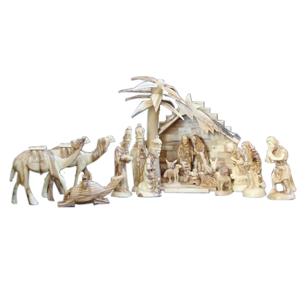 Olive Wood Nativity Set