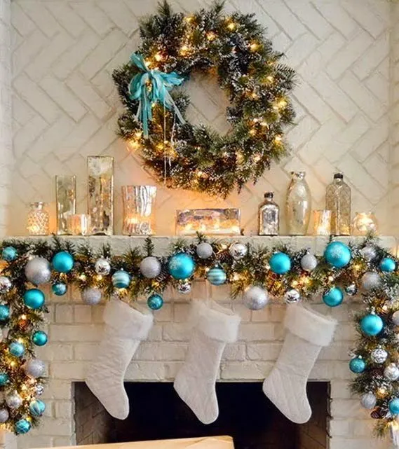 One Whimsy Lane: Holiday Mantel Inspiration