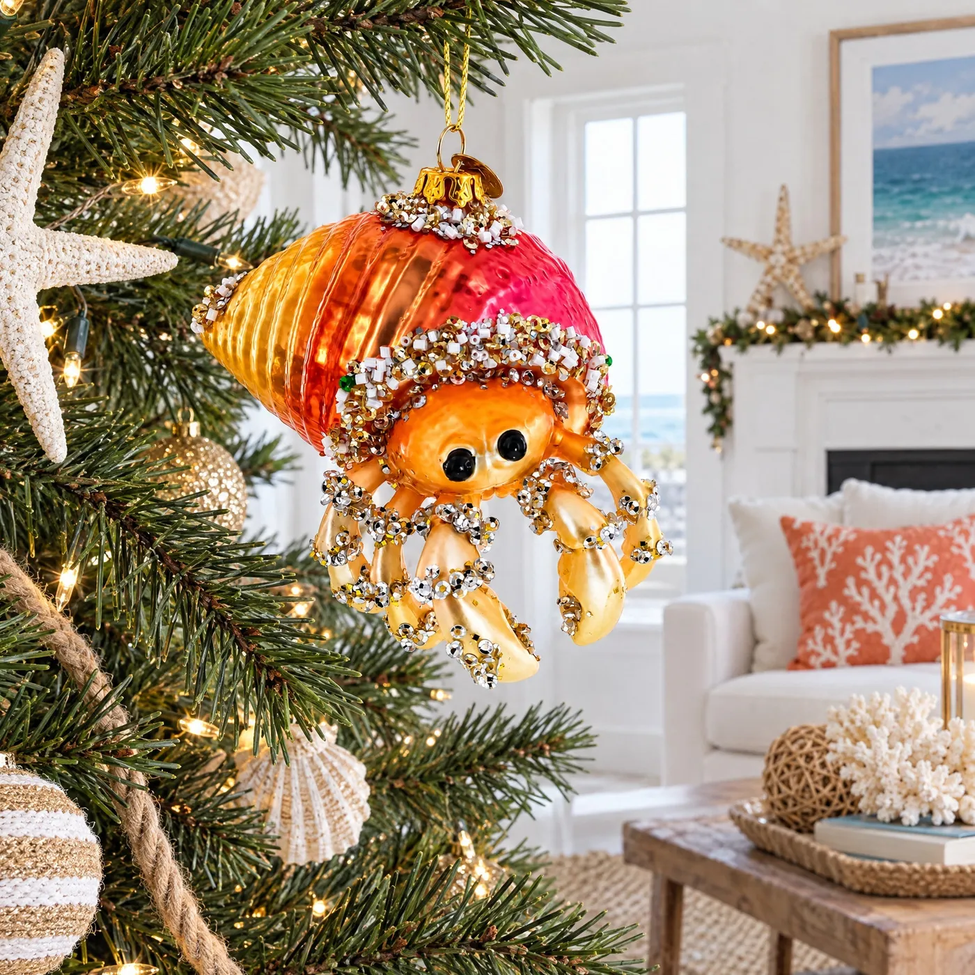 Orange Crab Glass Christmas Ornament – Nate's Holiday Shop