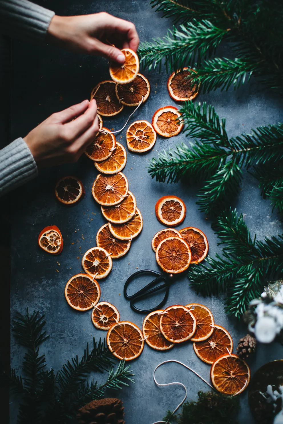 Orange Garland Christmas Ornaments Orange Dried Oranges For Holiday Projects