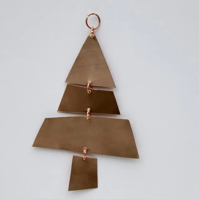 Ornament Advent: Day 17 Copper Christmas Tree – the crafty sisters