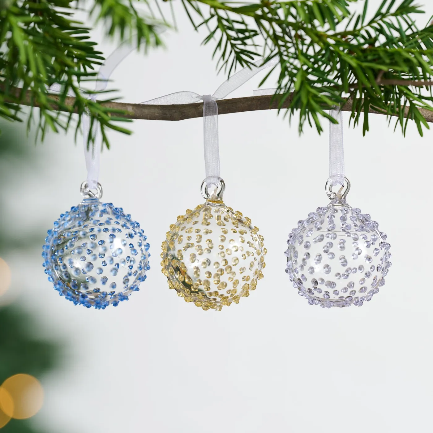 Ornaments Set Large Glass Ball Ornament Large Glass Ball Ornaments Set Of  Champagne West Elm