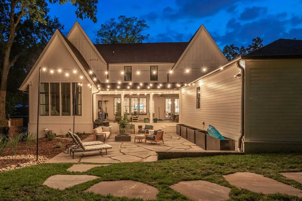 Perfect Outdoor Spaces for Patio & String Lights – Ollny