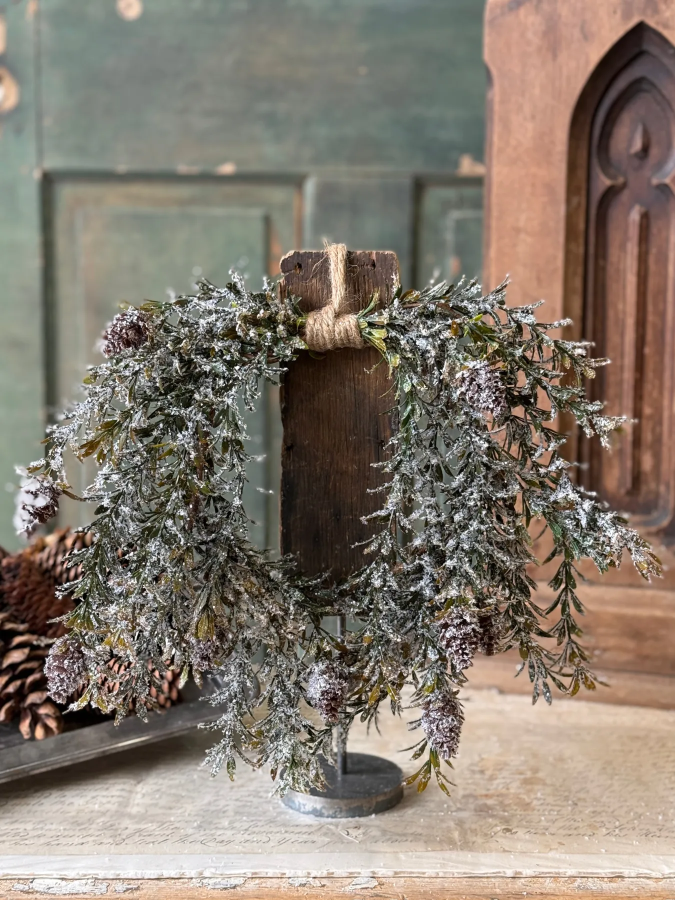 Pinecone Hollow Hanging Wreath | 12' | Limited Stock - Last 96pcs! -  Lancaster Home & Holiday
