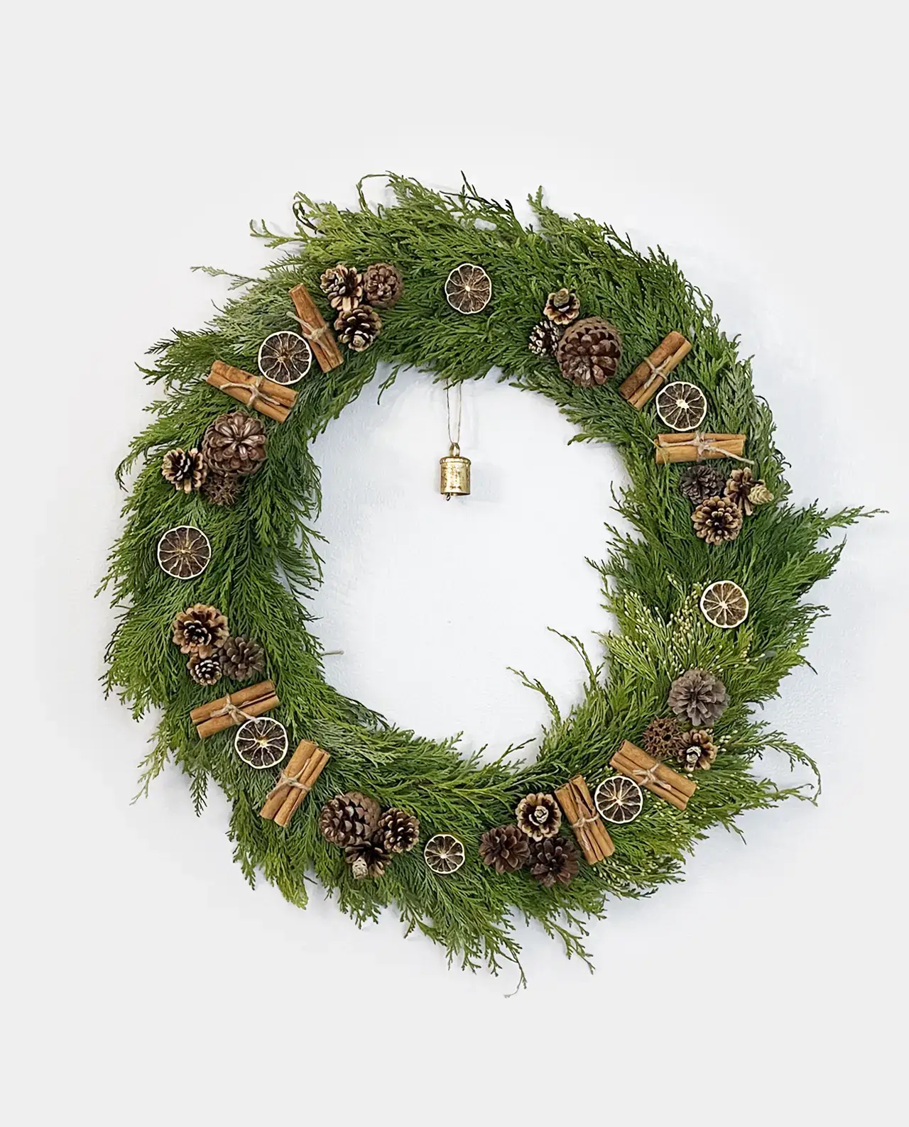 Pinecone & Lime Wreath - Porch Palette