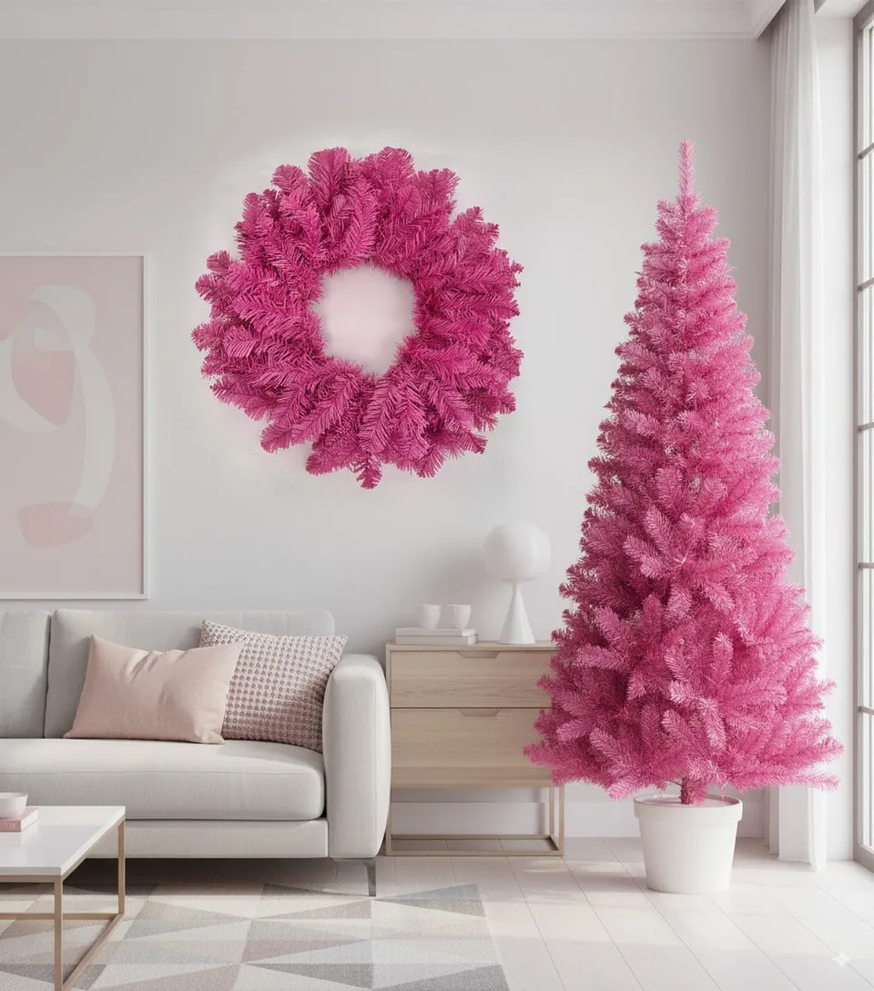 Pink Canadian Pine Christmas Tree | Perfect Holiday 5 ft.