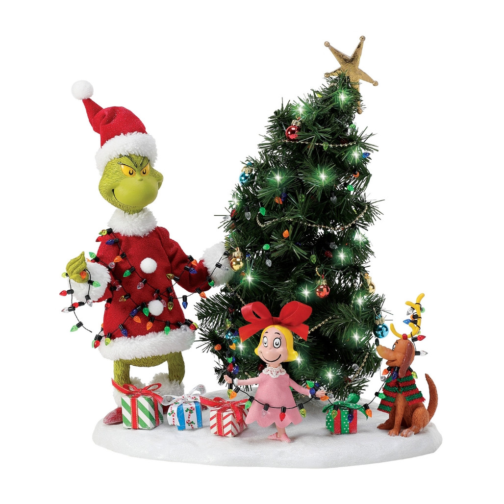 Possible Dreams - Grinch Trims Tree Figurine