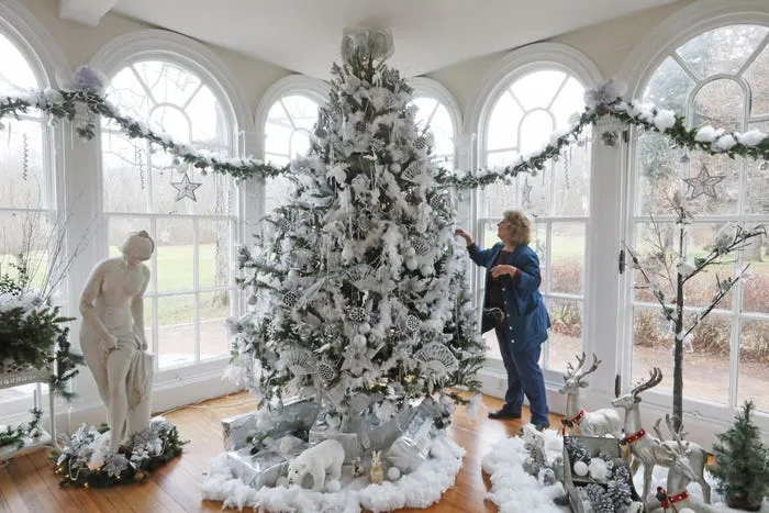 Preparing for a Victorian Christmas tour at Ringwood Manor