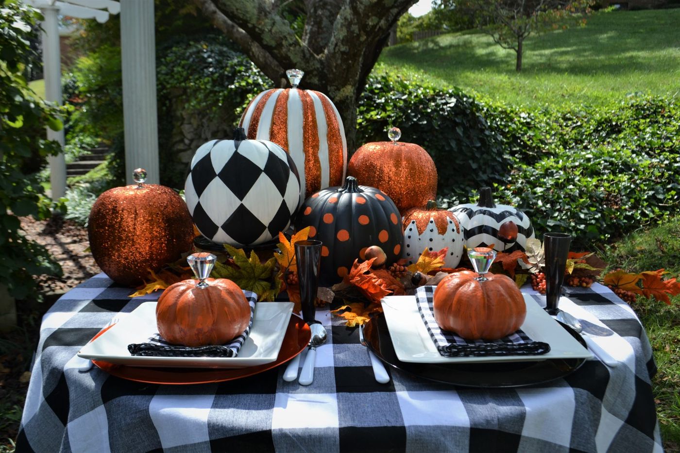 Pumpkin Fall Tablescape - Liz Bushong