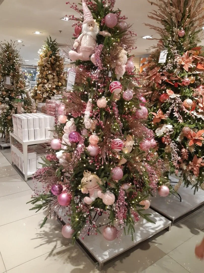 Purple Christmas Tree, Furniture & Home Living, Home Decor, Other Home Decor  on Carousell