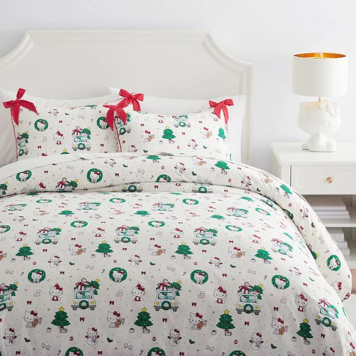 Queen Holiday Duvet Cover Blue Christmas Tree Cotton Duvet Cover Holiday Queen King Twin XL Bedding