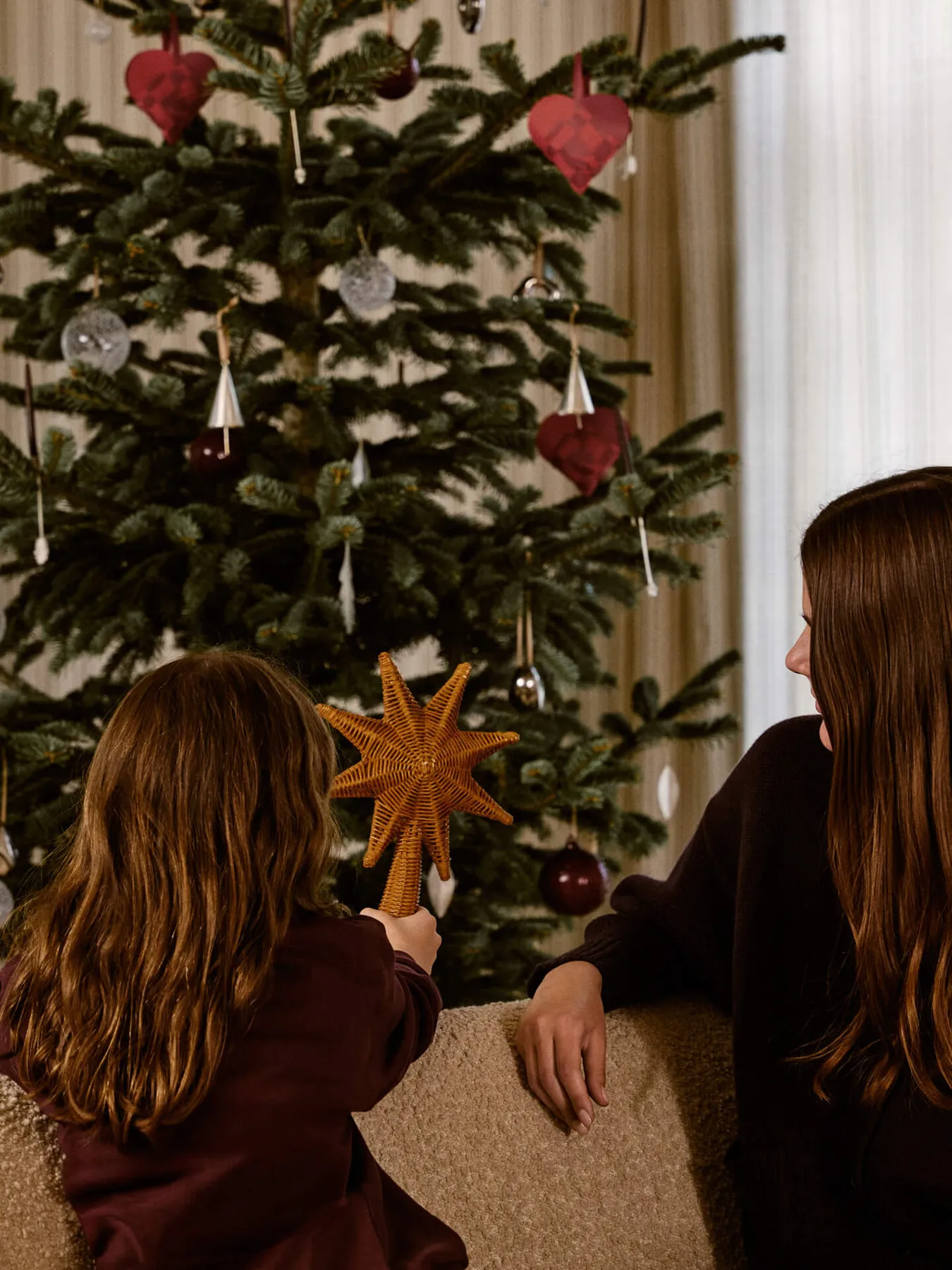 Rattan Christmas Tree Top Star | BEAM