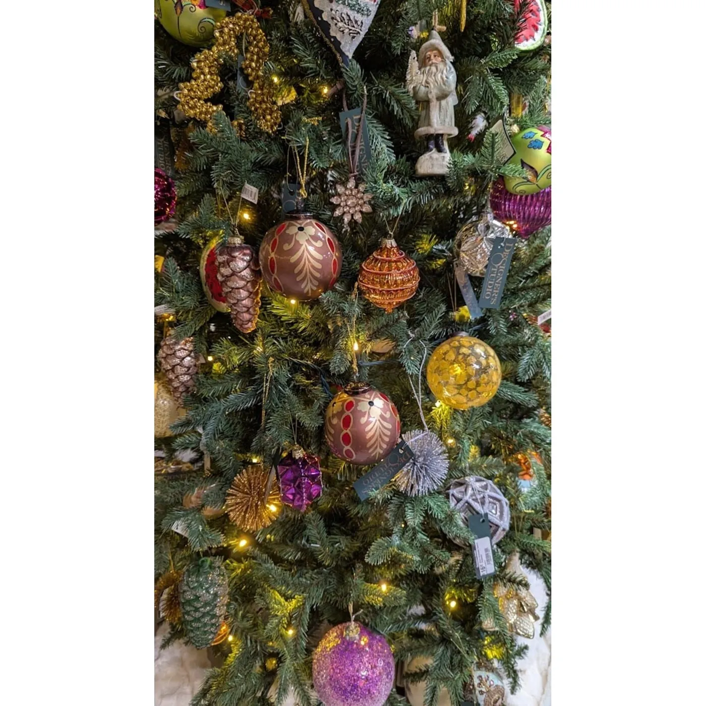RAZ Imports Copper Patterned Ball Ornament 3.75'