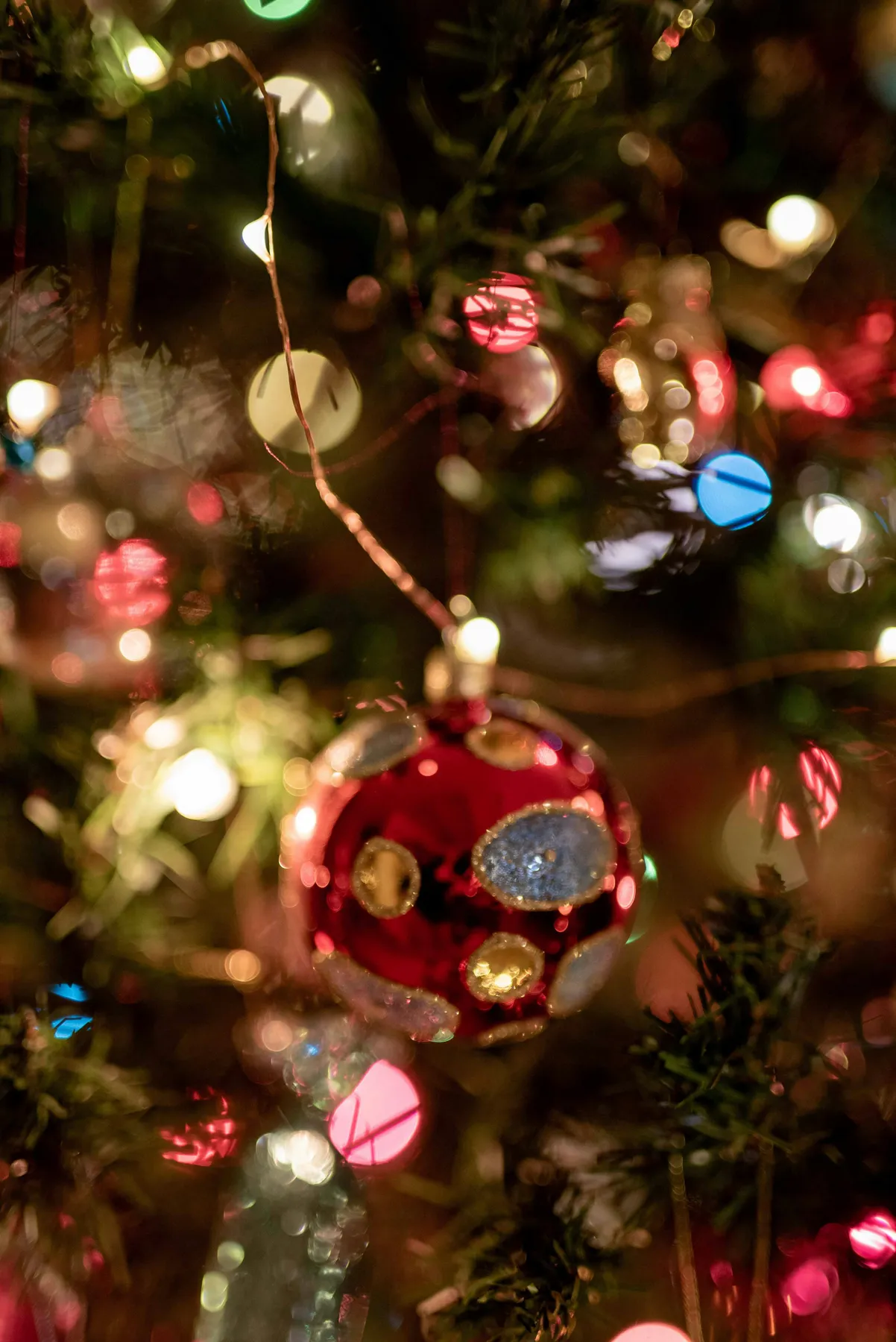 Red and blue baubles on christmas tree - Free Photo on Unsplash