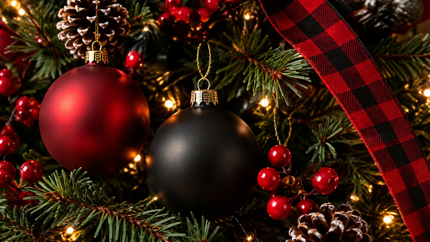 Red & Black Christmas Collection — Silk Plant Warehouse