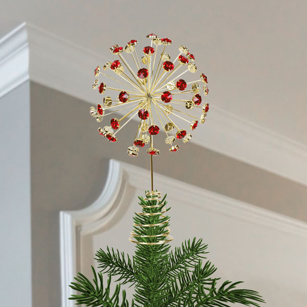 Red Christmas Topper Red Angel Tree Topper Elegance For Your Christmas Tree