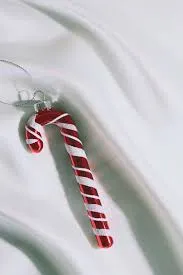Red/candy canes 2-Pack Glass Ornaments at H&M Home | H&M US