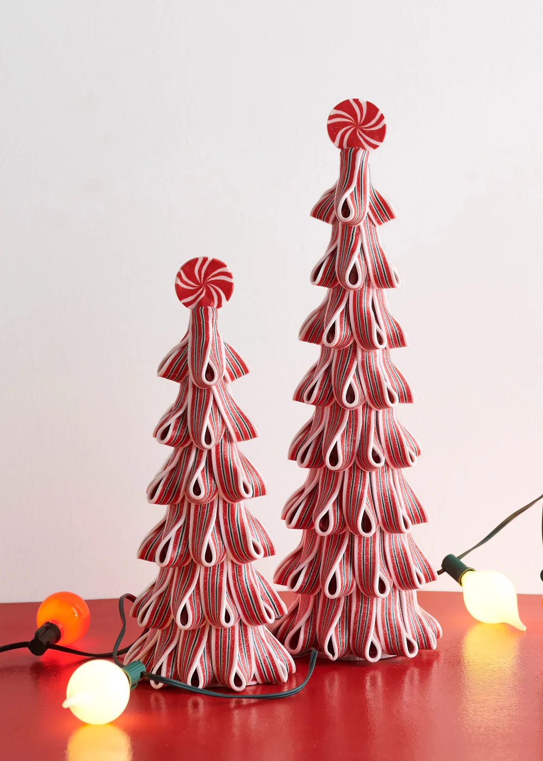 Ribbon Candy Christmas Tree Raz 18' Red And White Ribbon Candy Christmas Trees With Sprinkles Set Of Raz Imports Raz Christmas Christmas Home Decor Christmas Decoration Unique Christmas Decor