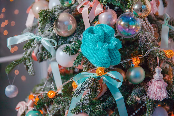 Royalty-Free photo: Christmas tree with decor | PickPik