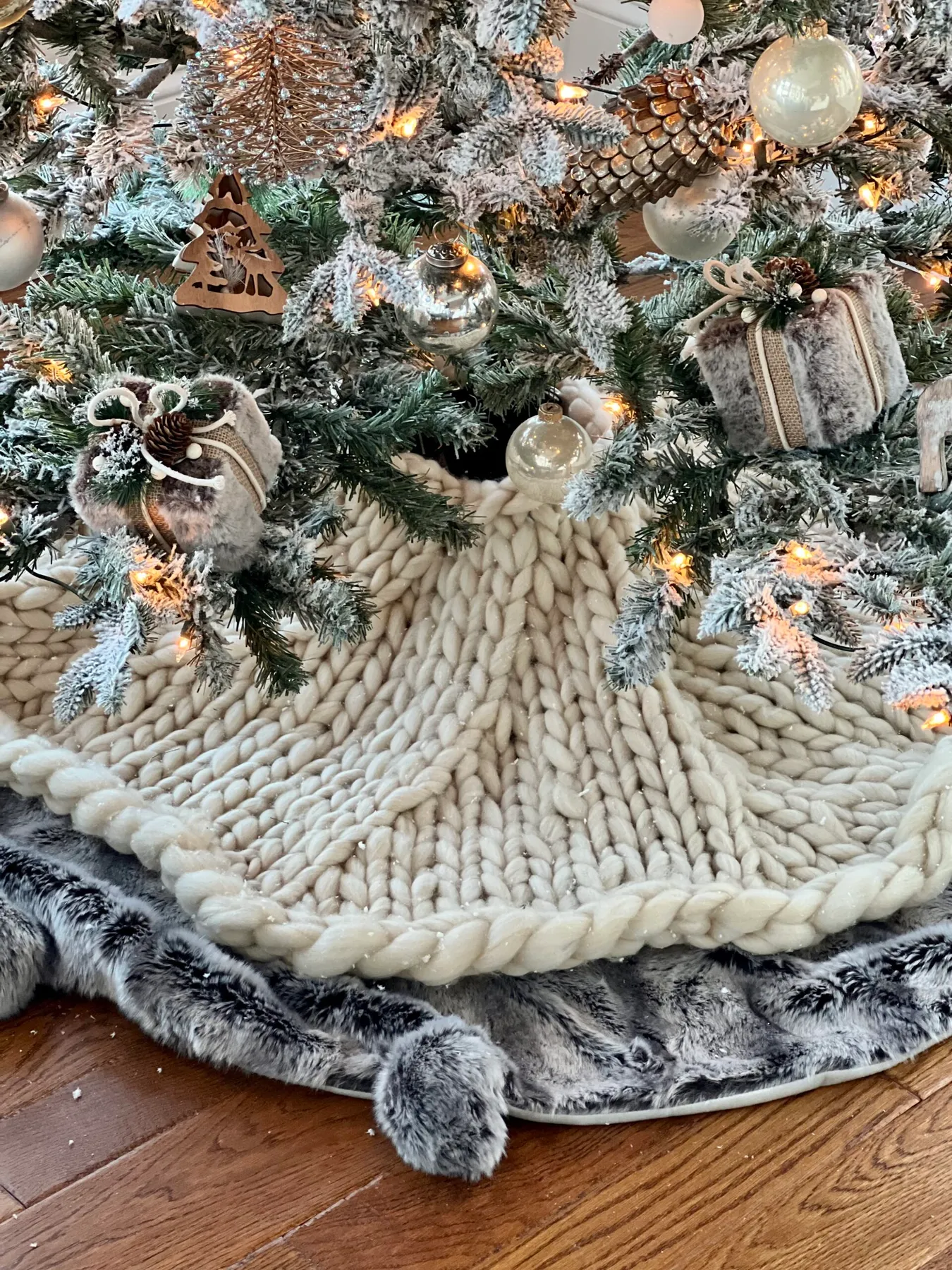 Rustic glam Christmas tree - Belbublly
