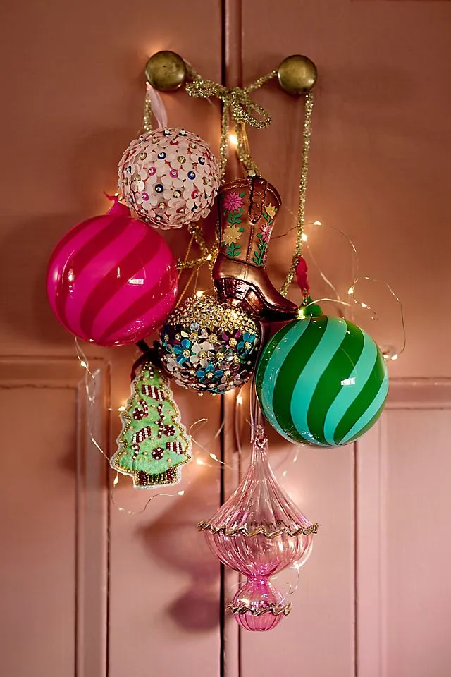 Sequin Rainbow Ball Ornament | AnthroHome