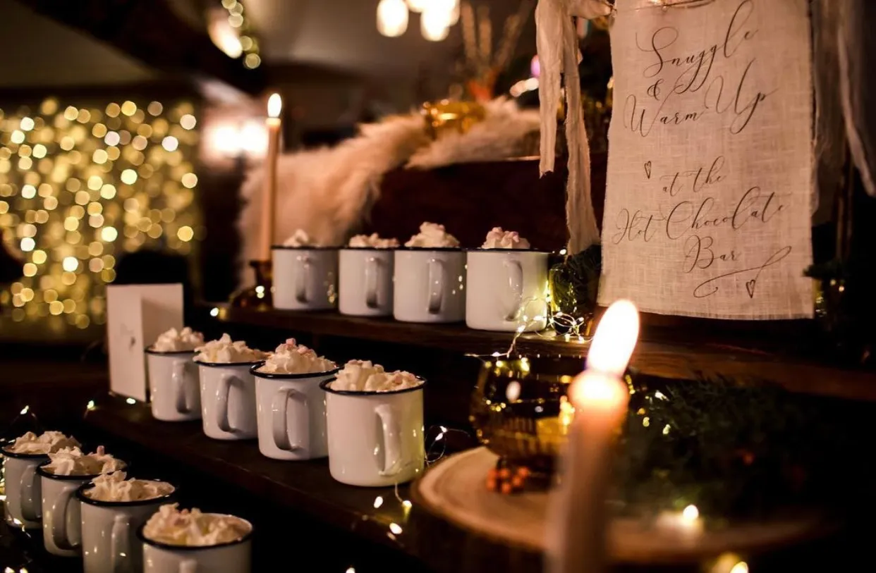 Serve Hot Cocoa at Your Winter Wedding - Events by Raina blog