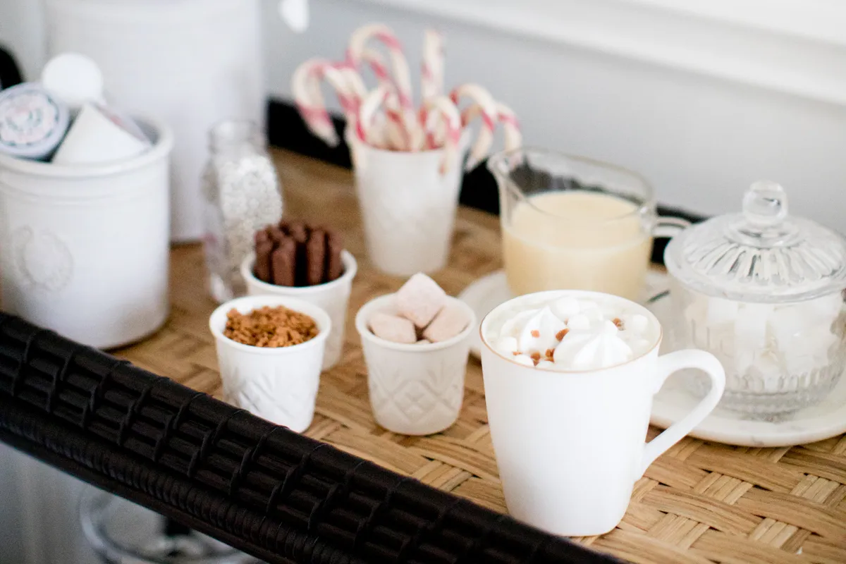 Setting Up a Festive Hot Beverage Station - Monika Hibbs