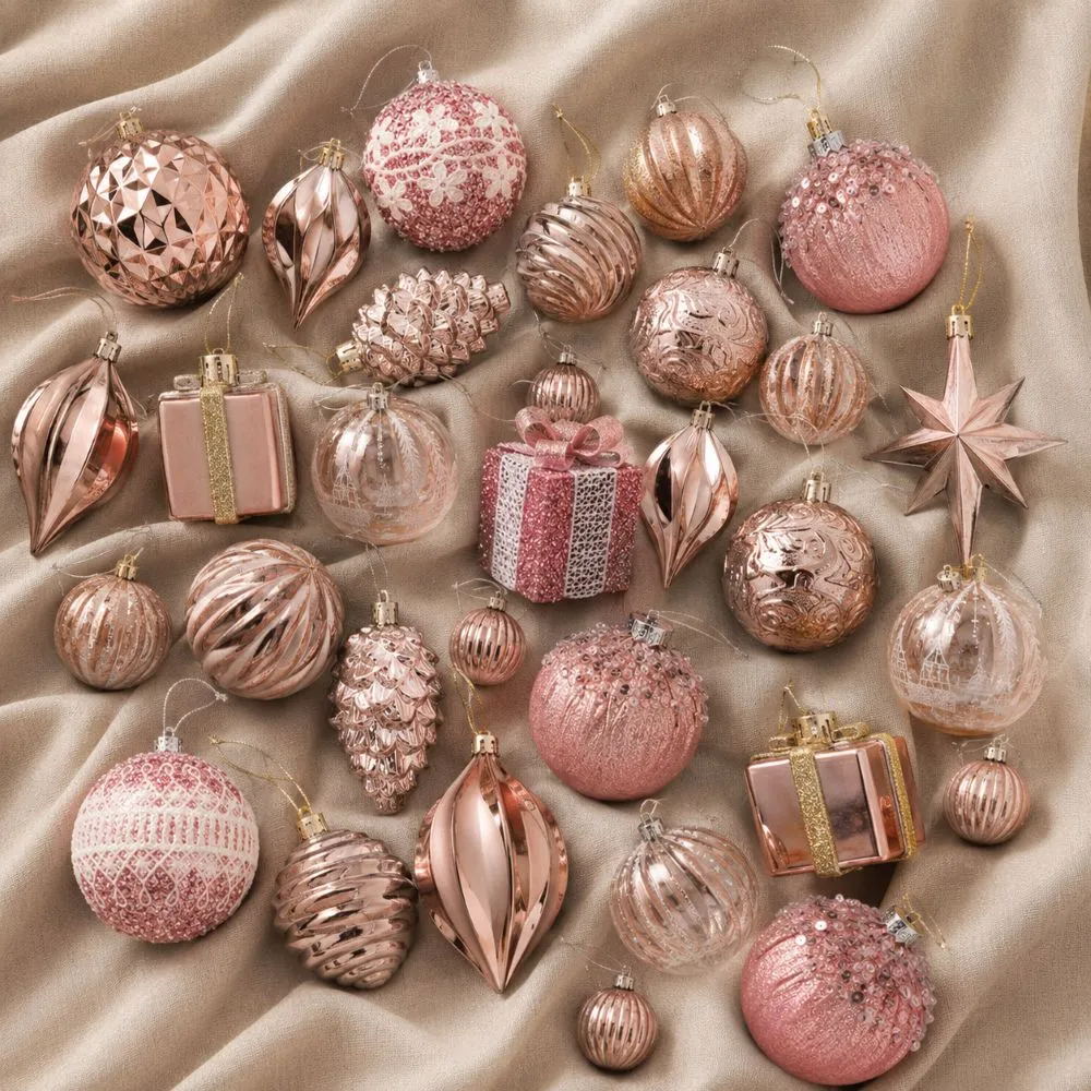 Shop By Rose Gold Ornaments - Christmas Tree Singapore | #1 Christmas Trees in Singapore