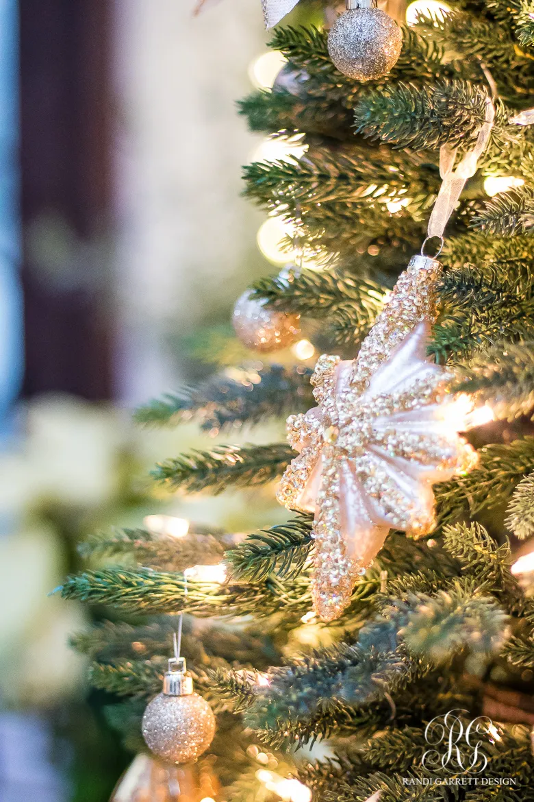 Silver and Gold Christmas Front Porch - Randi Garrett Design