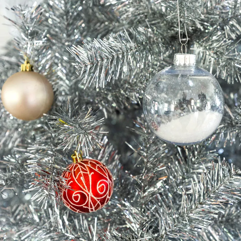 Silver Artificial Fir Christmas Tree