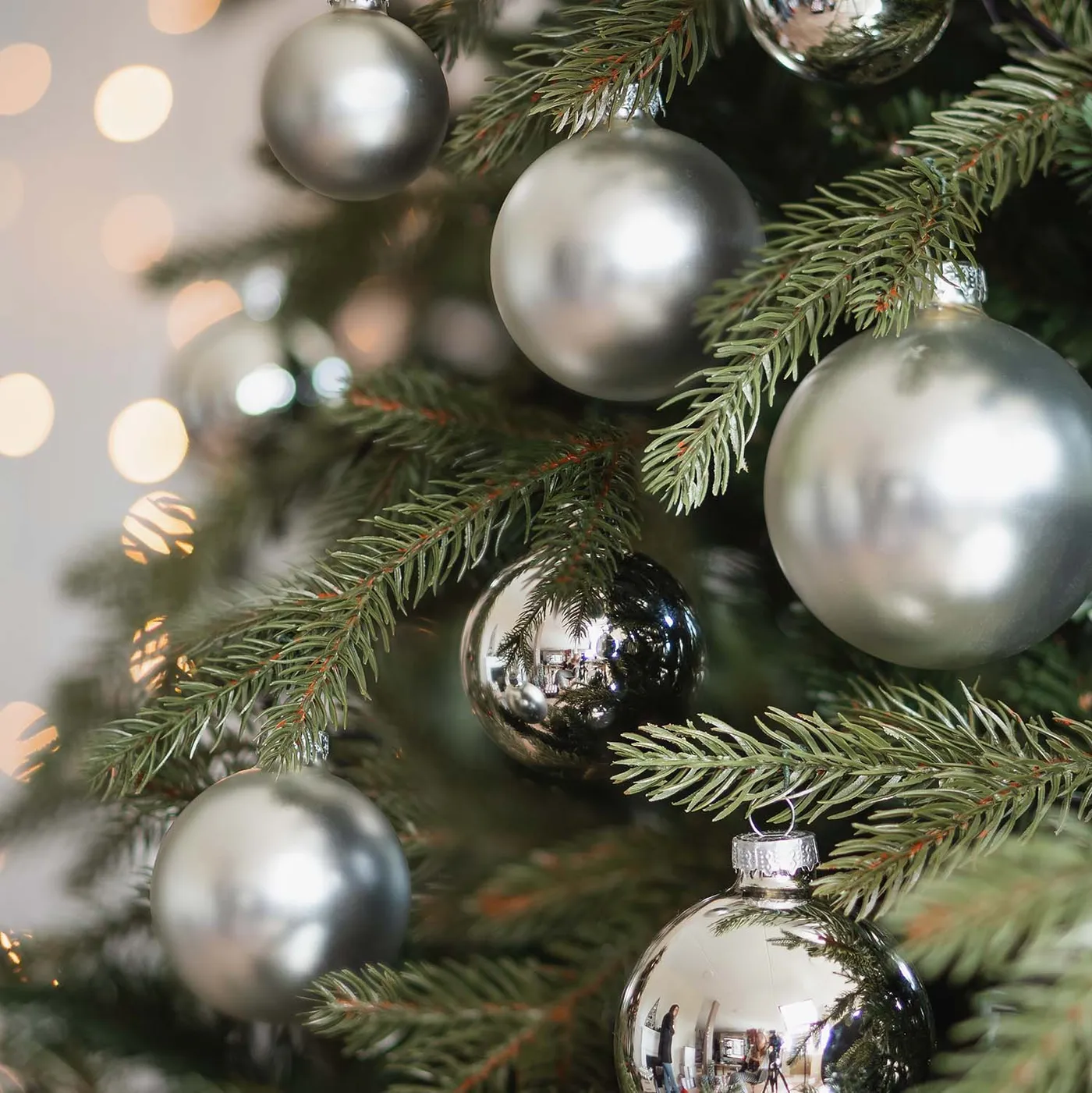 Silver Glass Baubles 44pcs | It's all about Christmas